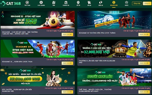 Tham gia Sea Game - Nhận ngay may mắn thưởng 1,680,000 VND tại CAT368